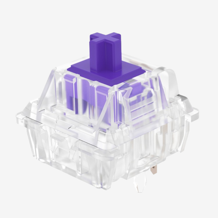 Durock Medium Clear Purple (Tactile) - 10 sztuk w opakowaniu 4