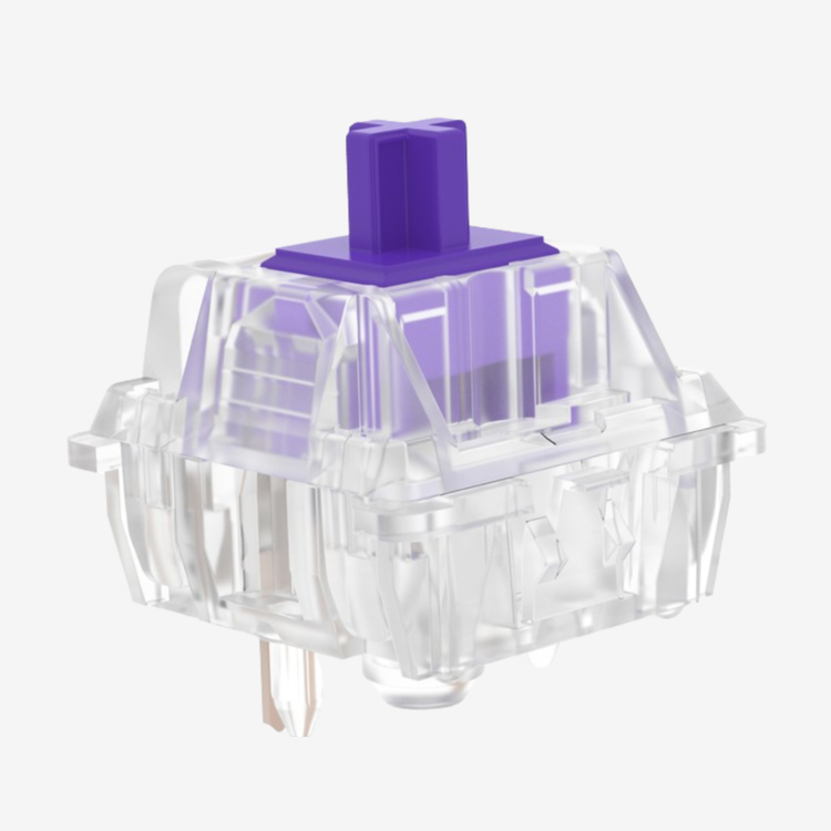 Durock Medium Clear Purple (Tactile) - 10 sztuk w opakowaniu 1