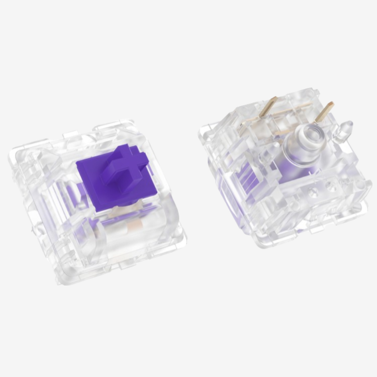 Durock Medium Clear Purple (Tactile) - 10 sztuk w opakowaniu 6