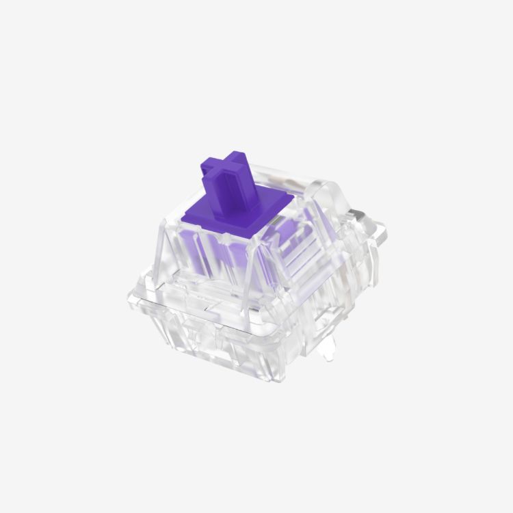 Durock Medium Clear Purple (Tactile) - 10 sztuk w opakowaniu 0