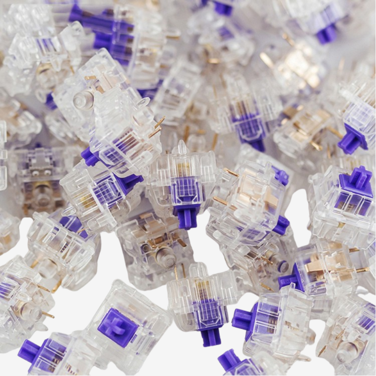 Durock Medium Clear Purple (Tactile) - 10 sztuk w opakowaniu 7