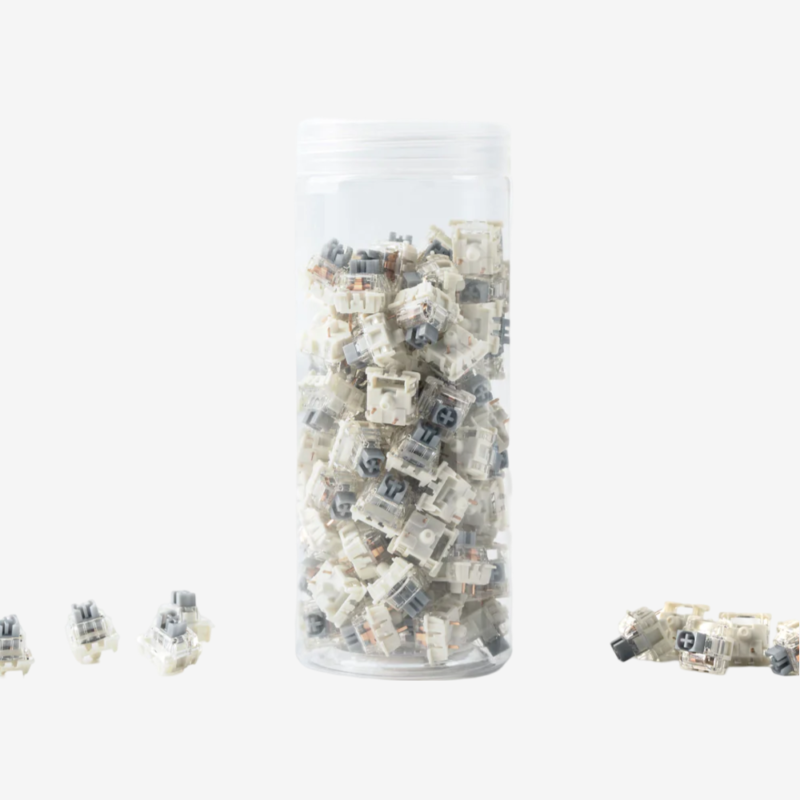 Gateron G Pro 3.0 Silver Switch (Linear) - 110 sztuk w opakowaniu