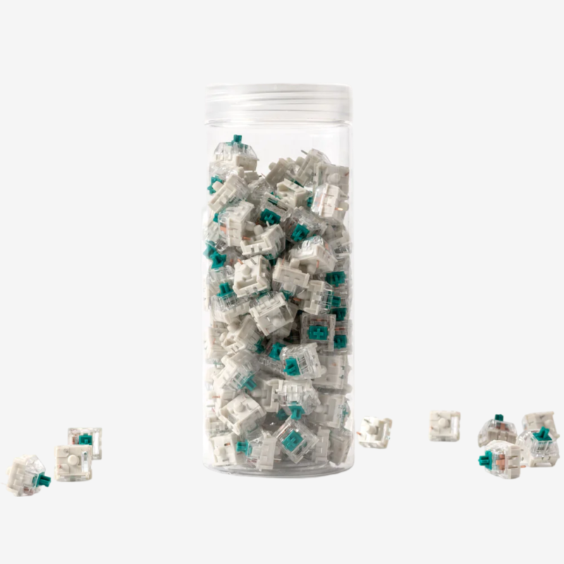 Kailh Pro Light Green Switch (Clicky) - 110 sztuk w opakowaniu