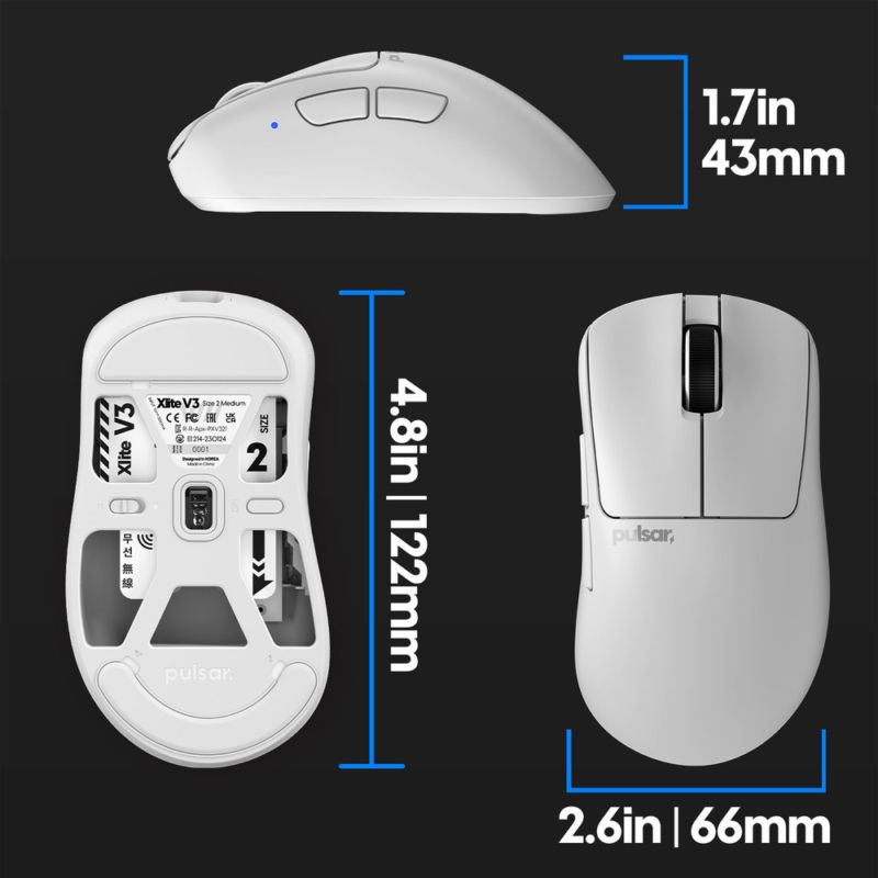 Pulsar Xlite V3 Wireless Gaming Mouse 23