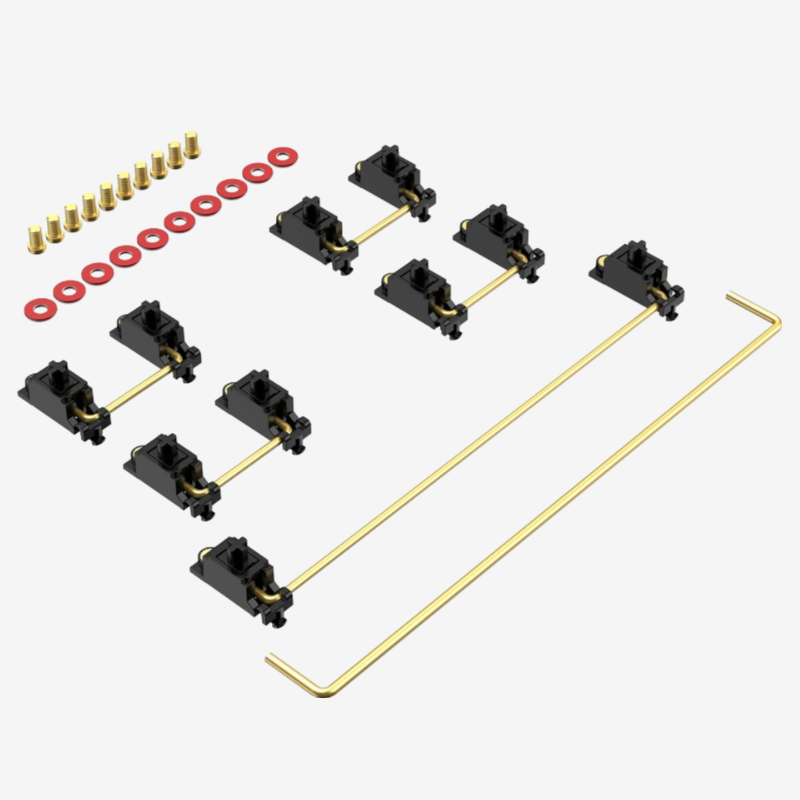 Durock Screw-in Stabilizer v2 - Black / Gold 1