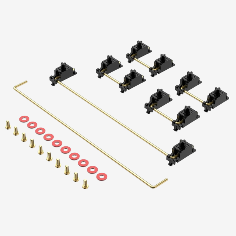 Durock Screw-in Stabilizer v2 - Black / Gold 0